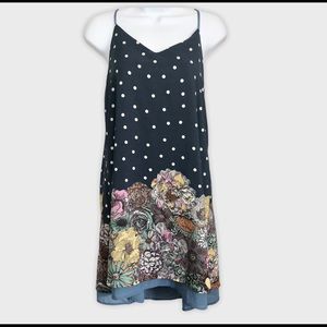 Le Lis Floral and Polka Dot Layered Mini Dress